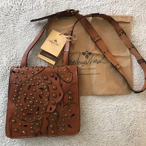 New Patricia Nash Italian Leather Crossbody